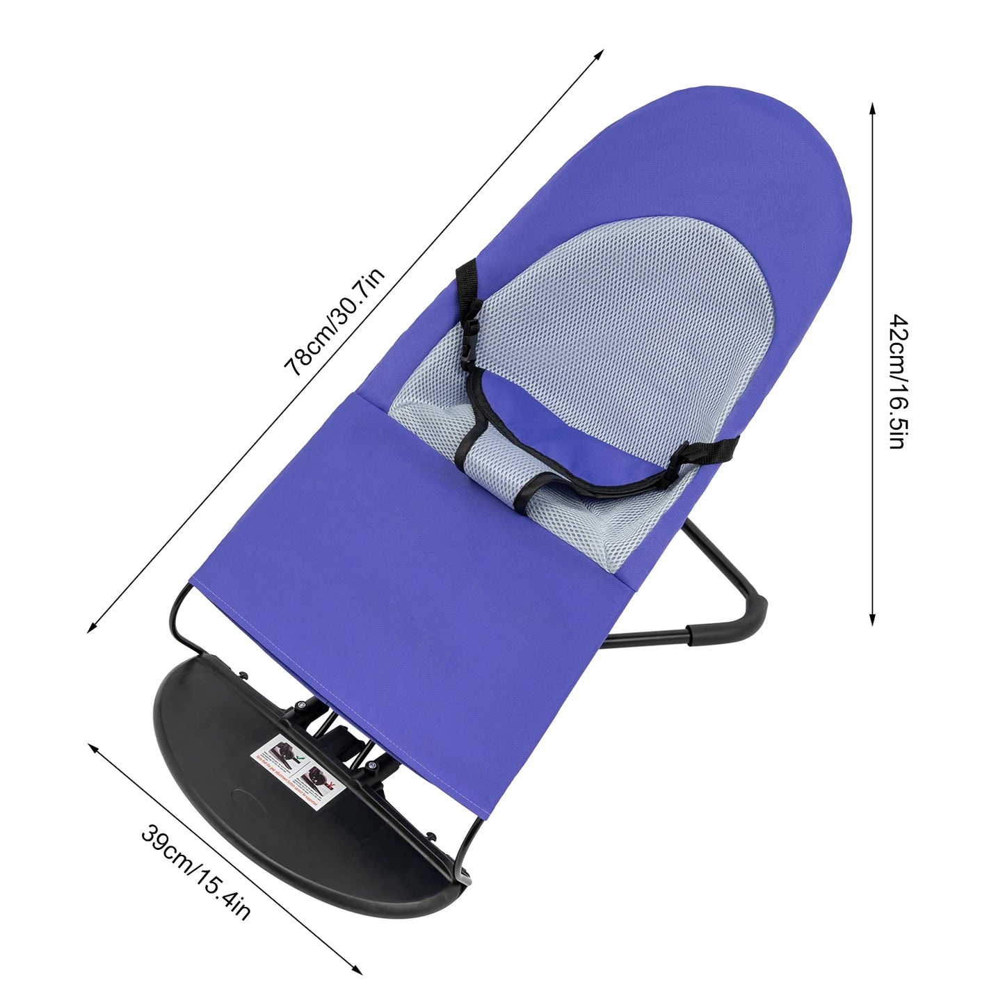 Pet Rocking Chair for Small/Medium Dogs & Cats, 33lb Capacity