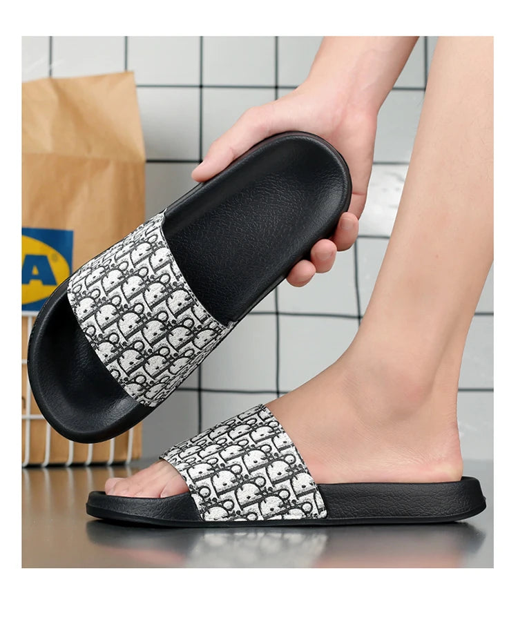 Men's Slippers Beach Slippers Slip-On Sandals-