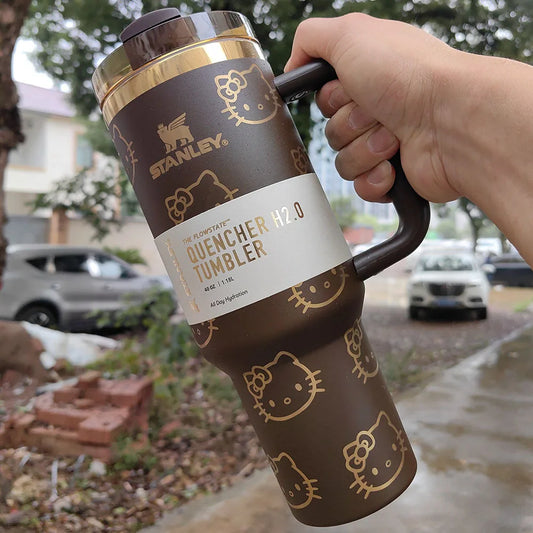 Stanley Quencher H2.0 Tumbler with Handle and Straw 40 oz | Flowstate 3-Position Lid | Cup Holder Compatible for Travel |