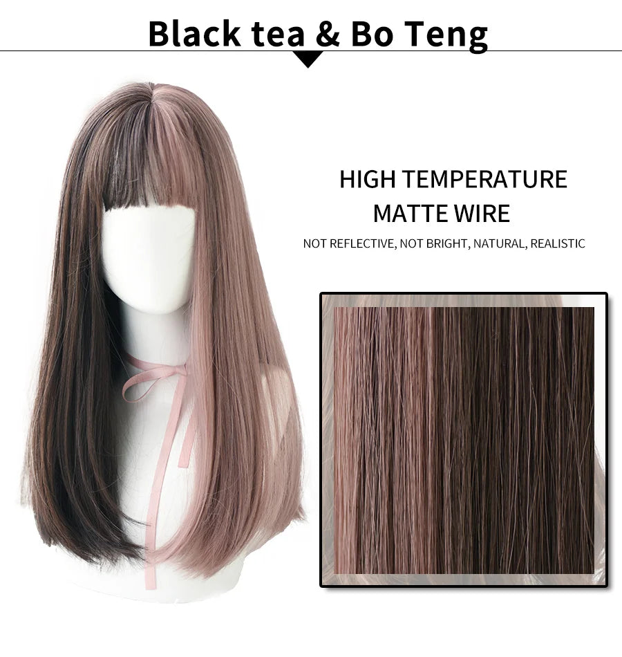 Long Wavy Synthetic Black Wigs For Women