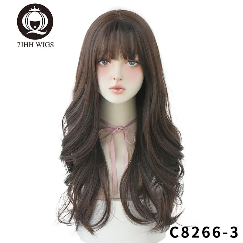 Long Wavy Synthetic Black Wigs For Women