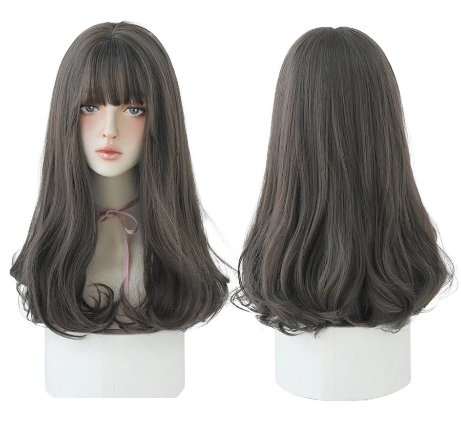 Long Wavy Synthetic Black Wigs For Women