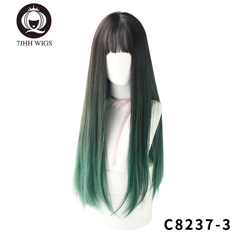 Long Wavy Synthetic Black Wigs For Women