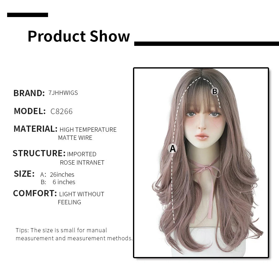 Long Wavy Synthetic Black Wigs For Women