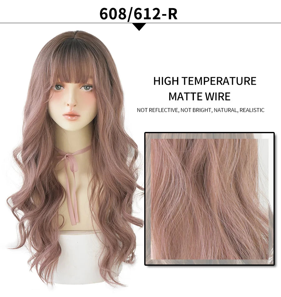 Long Wavy Synthetic Black Wigs For Women