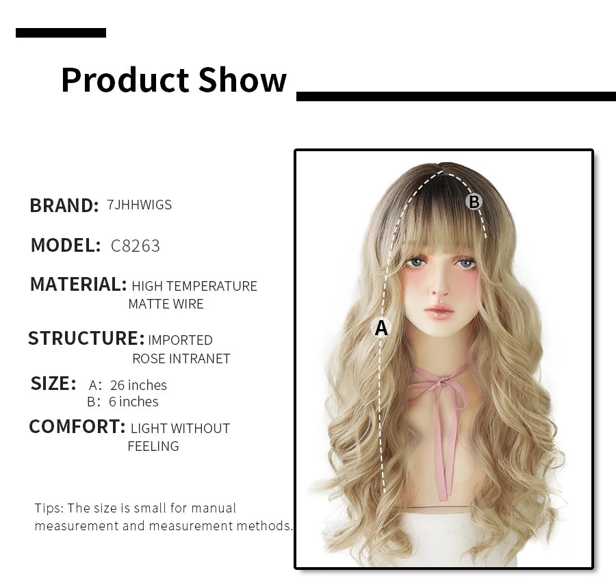 Long Wavy Synthetic Black Wigs For Women