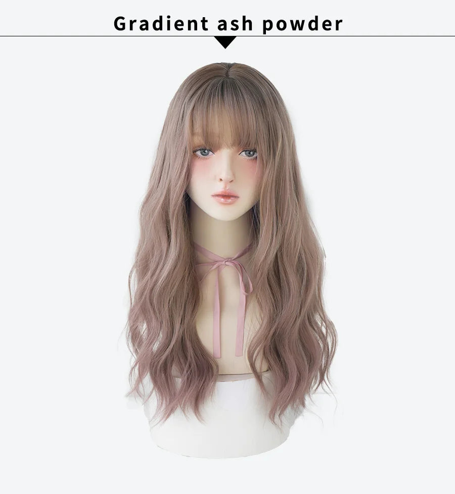 Long Wavy Synthetic Black Wigs For Women