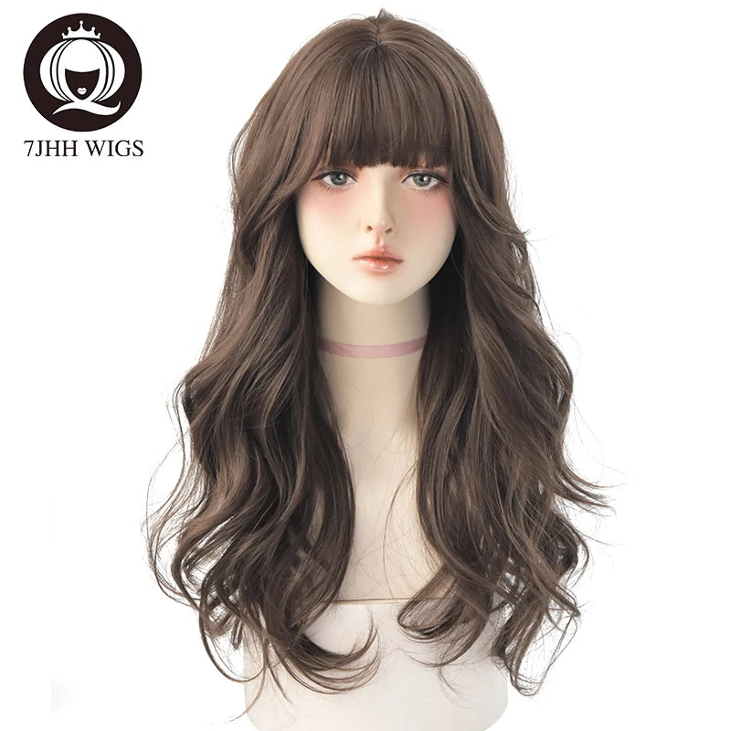 Long Wavy Synthetic Black Wigs For Women