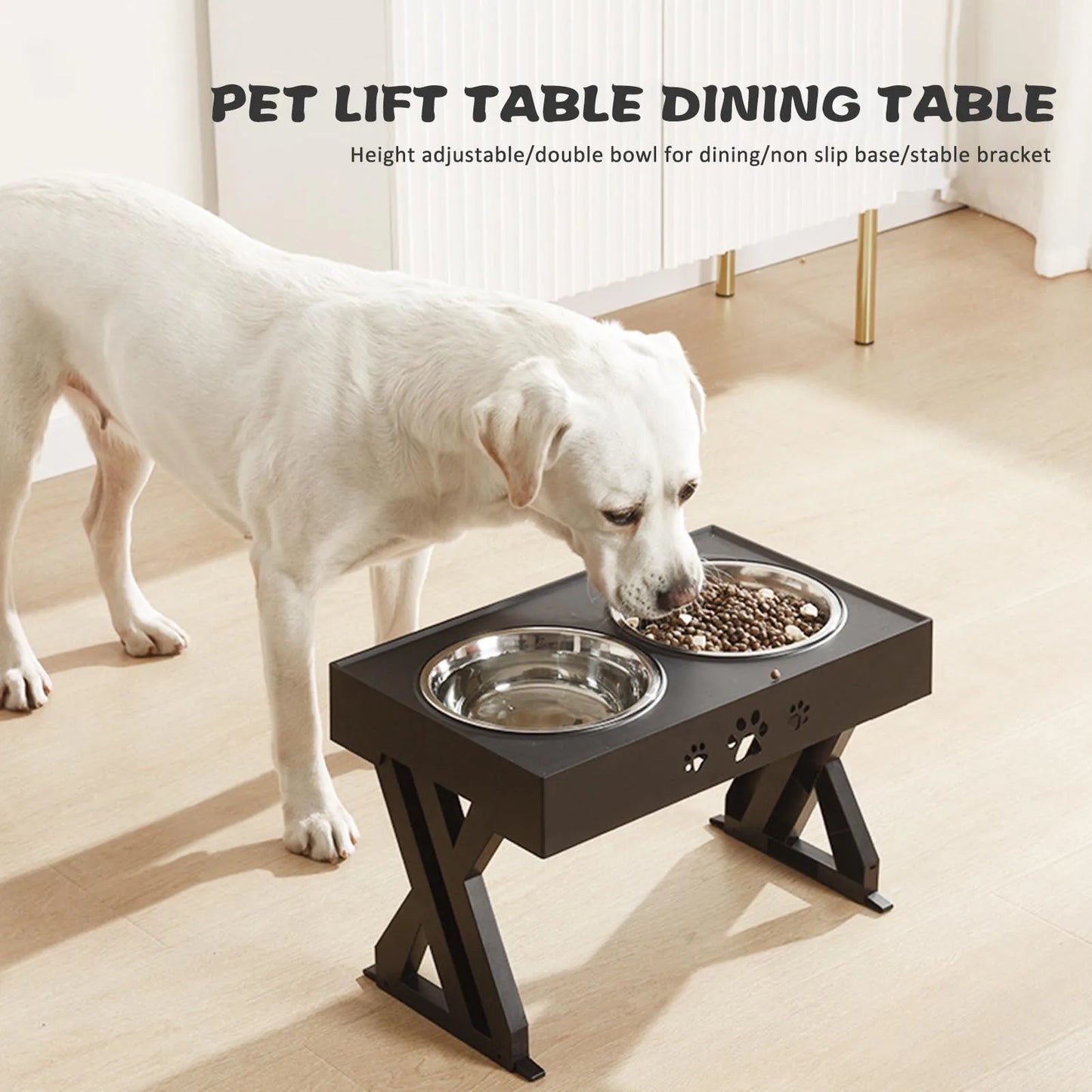 Stainless Steel Elevated Dog Bowl