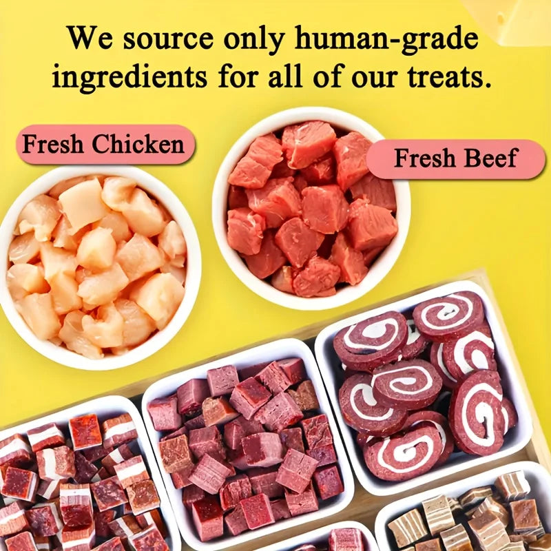 3.53oz Beef And Meat Cubes Dog Treats