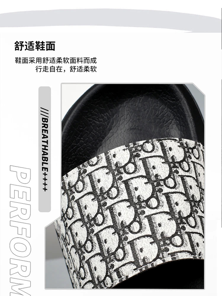 Men's Slippers Beach Slippers Slip-On Sandals-