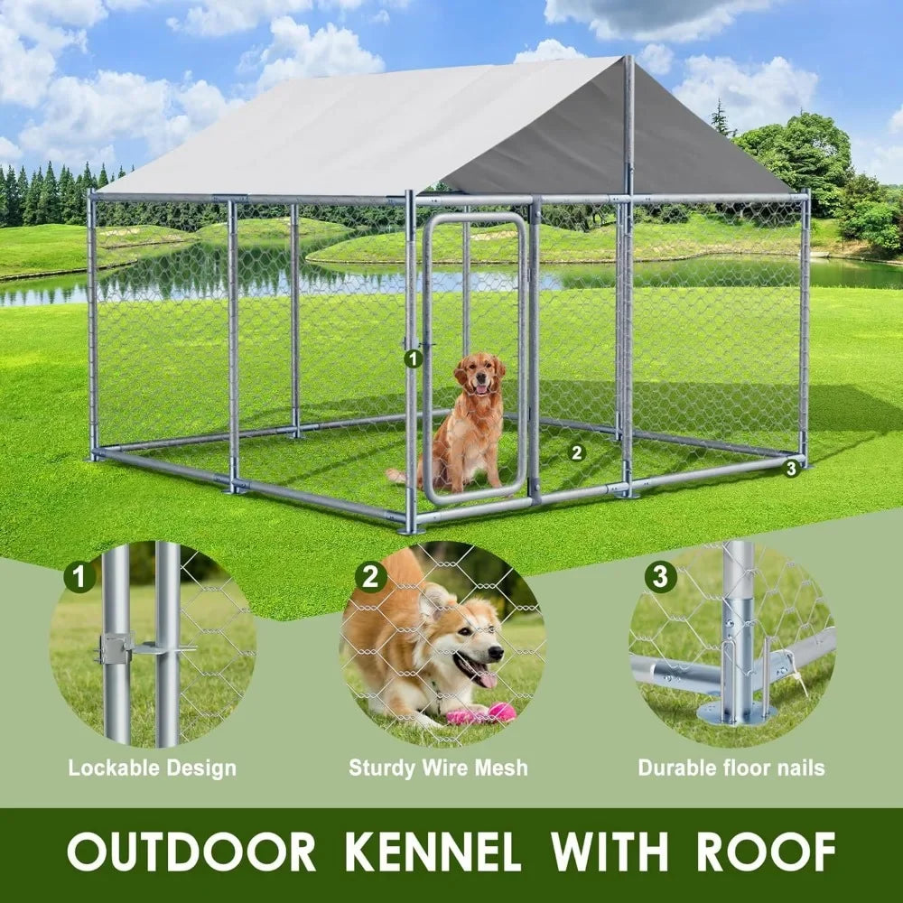 Outdoor Large Dog Kennel Enclosure
