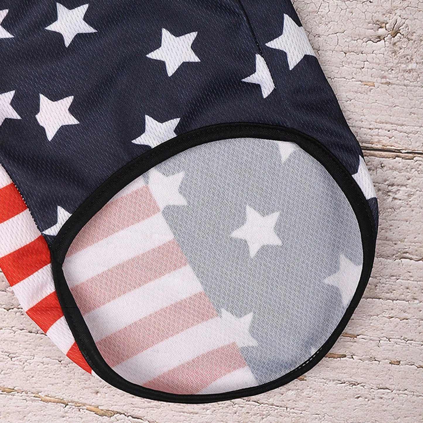 American Flag Patriotic Dog Bandana Scarf Set