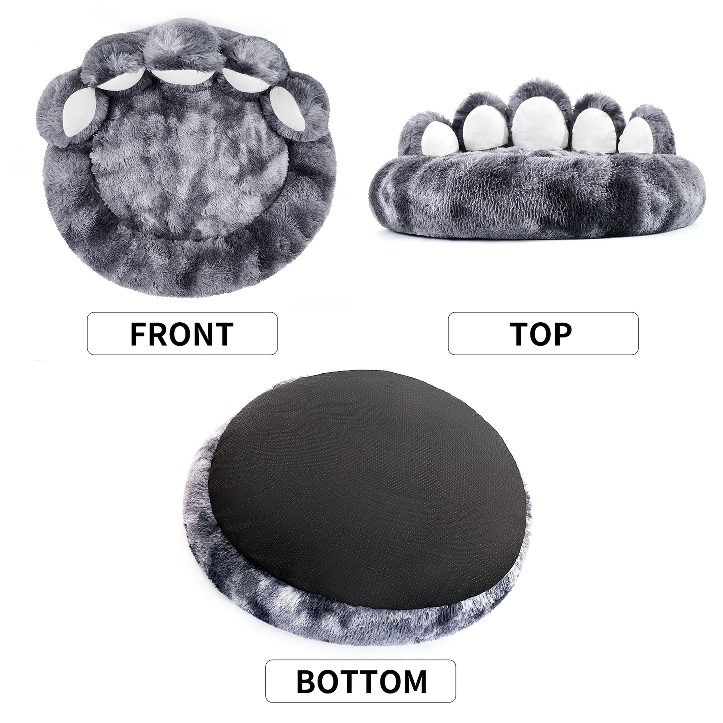 Cozy Comfy Pet Dog Bed Paw Shape Warm Dog Bed Cushion