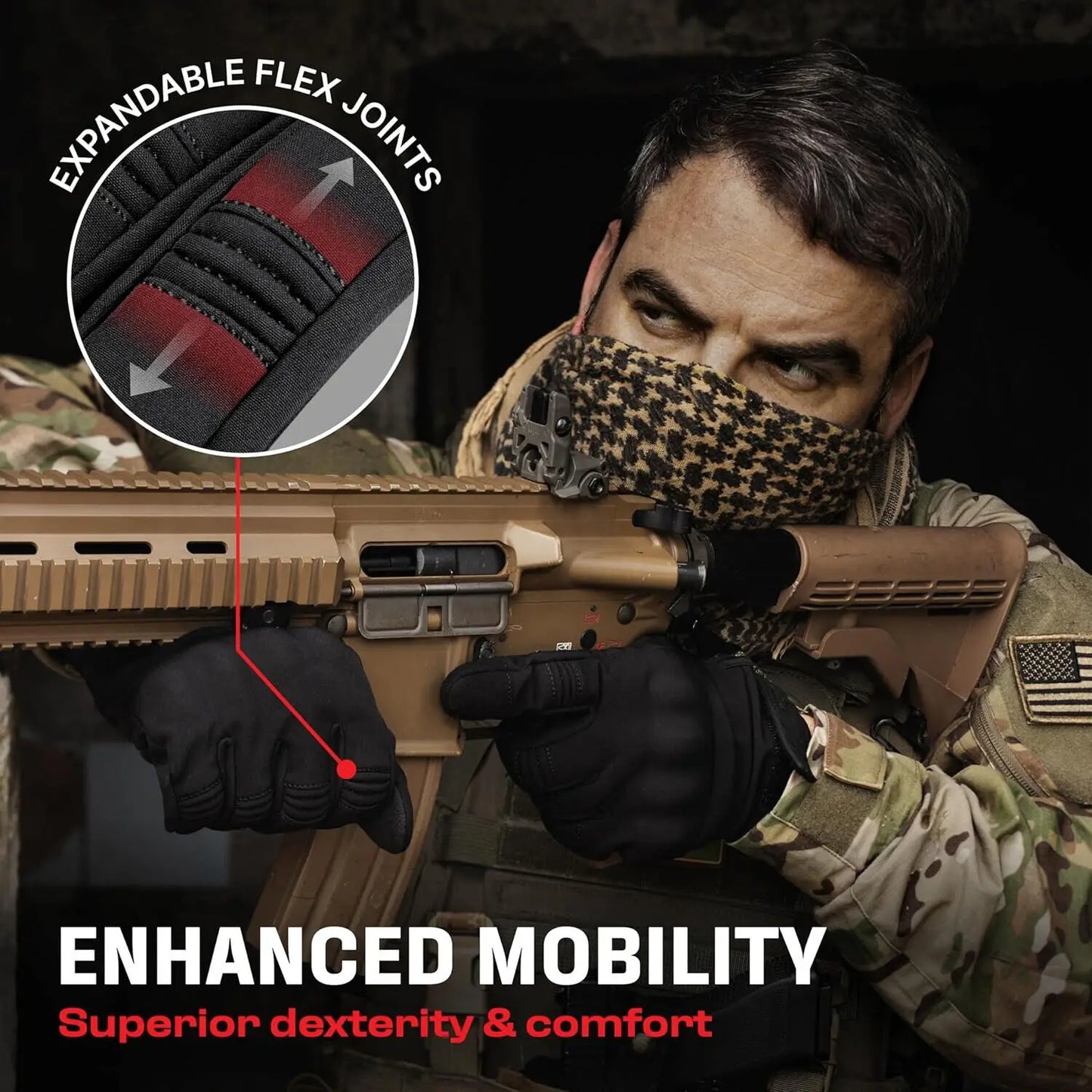 Tactical Gloves Men Touchscreen Motorcycle Gloves for Sports Motorcycle Cycling Tactical Airsoft Paintball Hunting Hiking