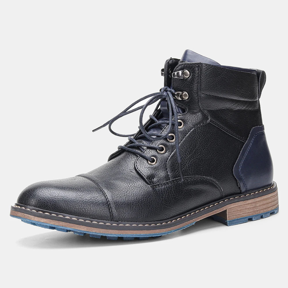Retro Men Ankle Boots Casual  Men Boots