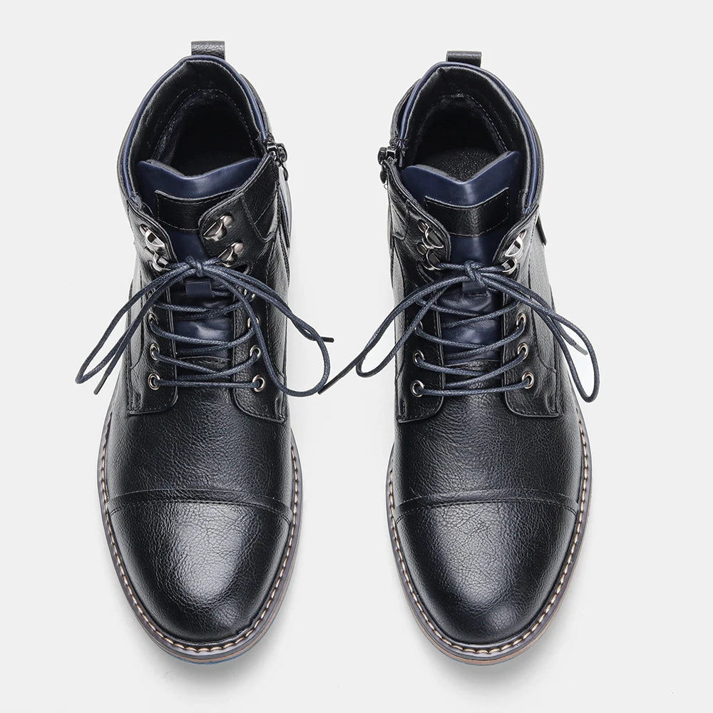 Retro Men Ankle Boots Casual  Men Boots
