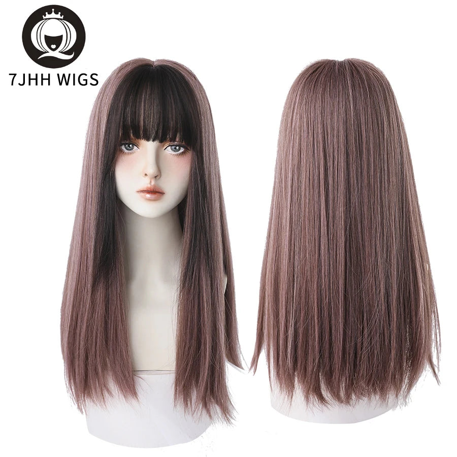 Long Wavy Synthetic Black Wigs For Women