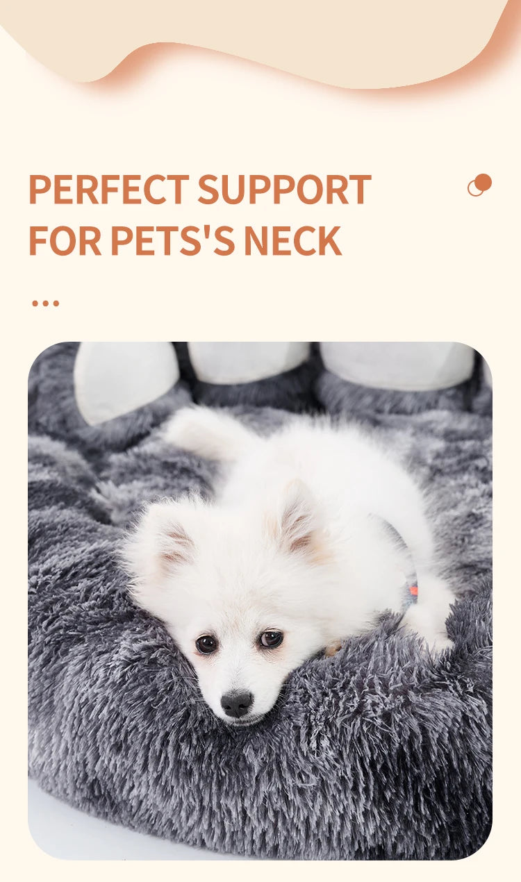 Cozy Comfy Pet Dog Bed Paw Shape Warm Dog Bed Cushion