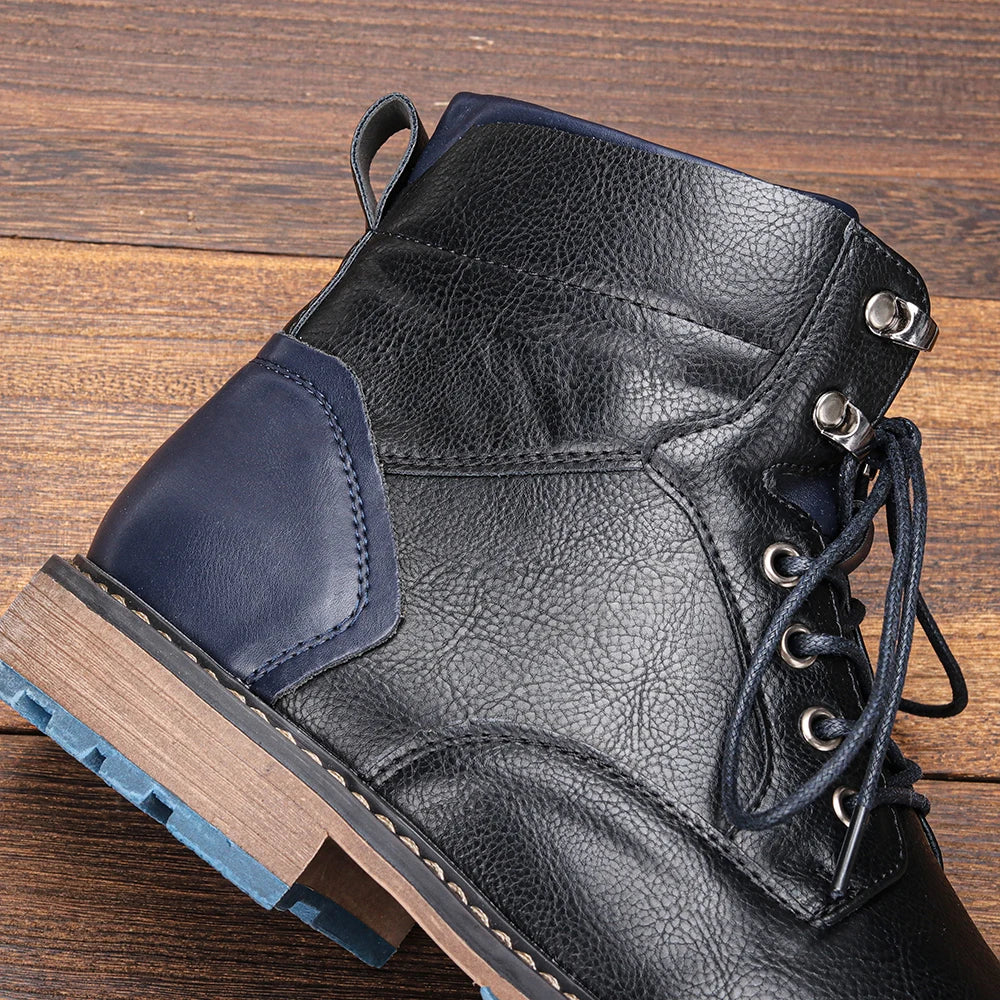 Retro Men Ankle Boots Casual  Men Boots