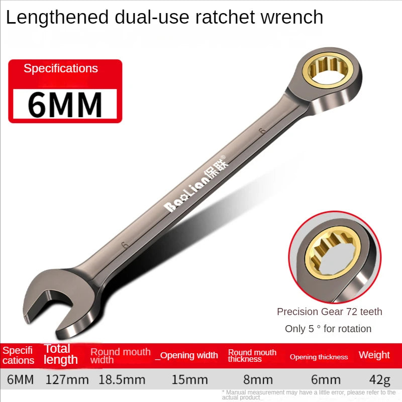 Universal Torx Wrench Adjustable Torque 8-22mm Ratchet Spanner for Bicycle Motorcycle Car Repair Tools