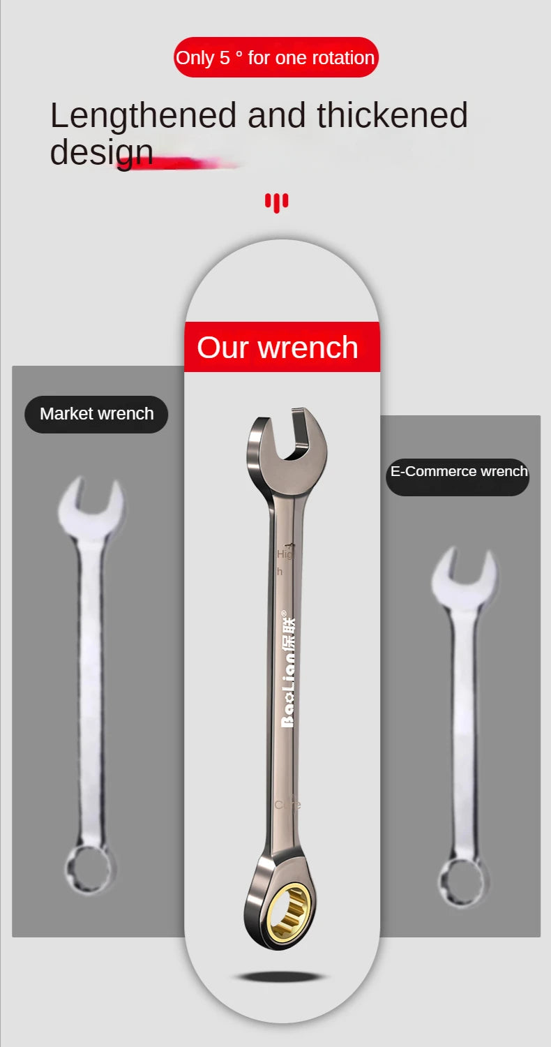 Universal Torx Wrench Adjustable Torque 8-22mm Ratchet Spanner for Bicycle Motorcycle Car Repair Tools