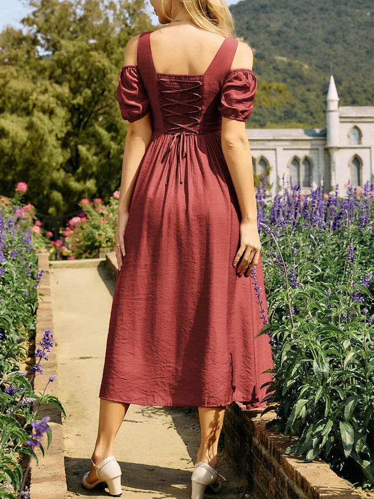 Women Renaissance Summer Midi Dress