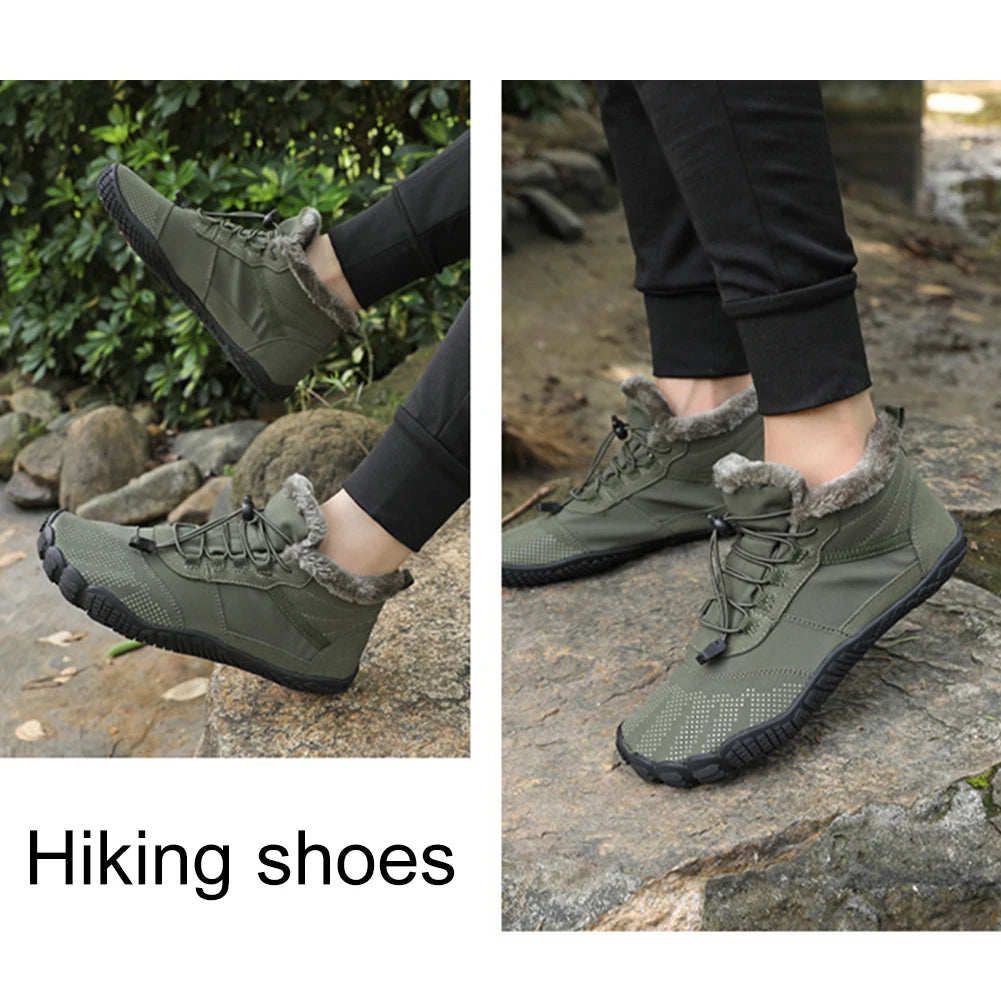 Women Men Winter Booties Warm Outdoor Work Shoes Anti-Slip