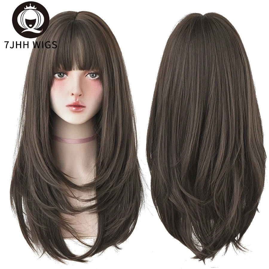 Long Wavy Synthetic Black Wigs For Women
