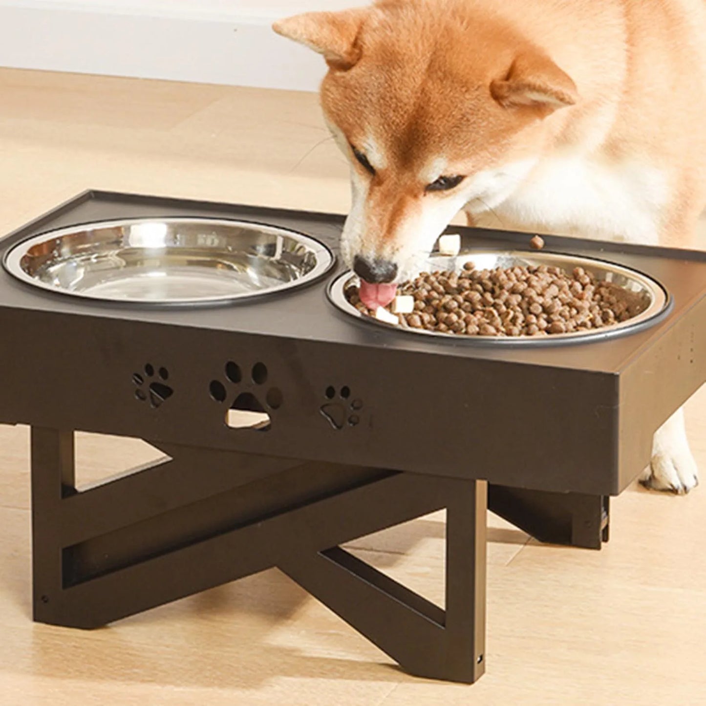 Stainless Steel Elevated Dog Bowl