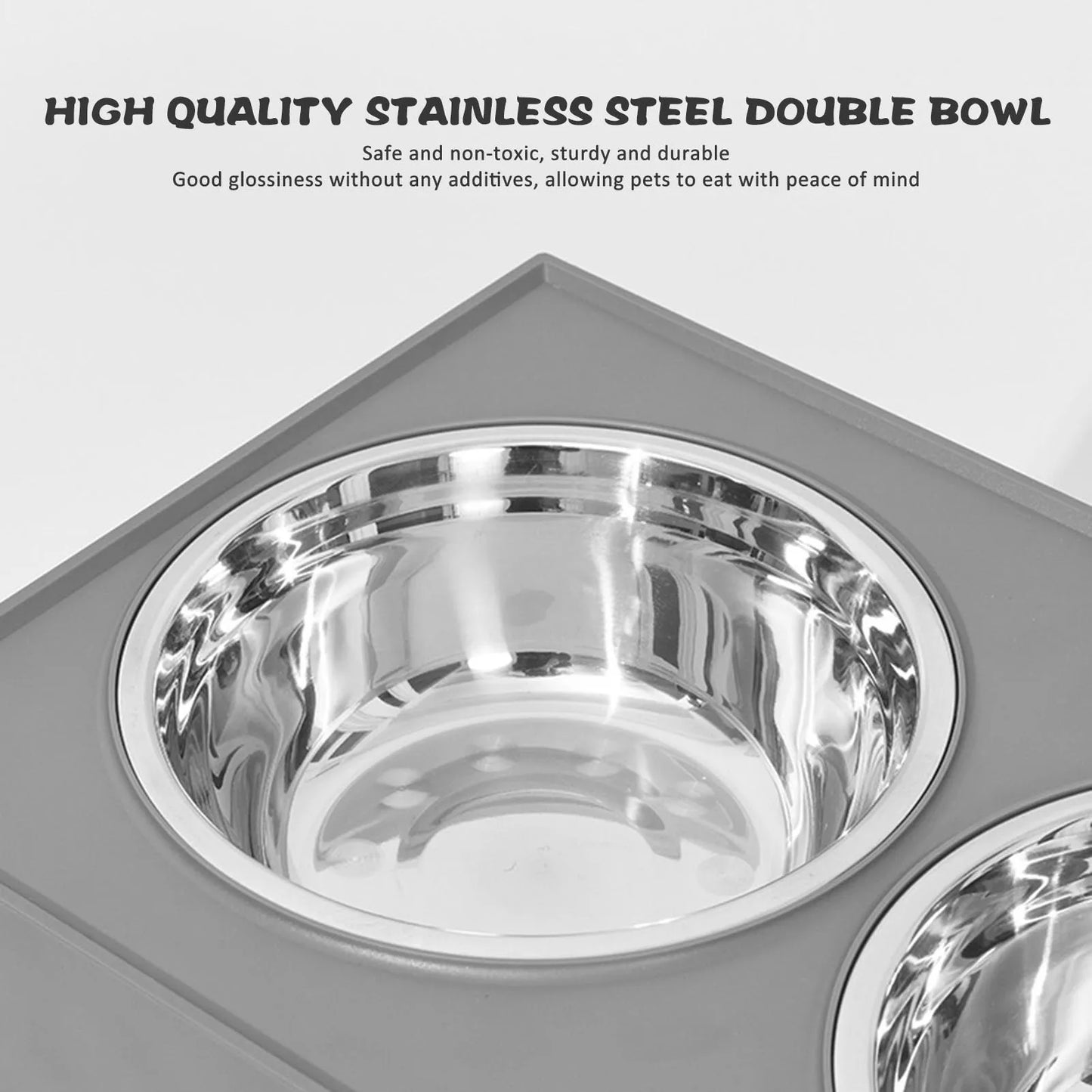 Stainless Steel Elevated Dog Bowl