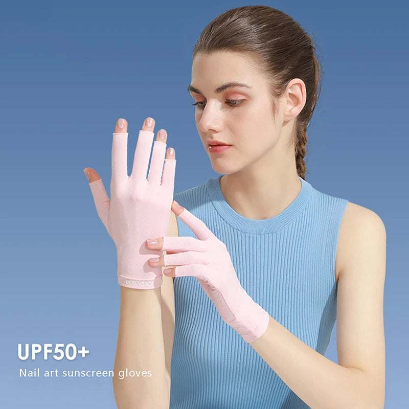 Women s Fingerless UV Protection Gloves