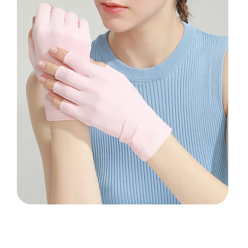 Women s Fingerless UV Protection Gloves