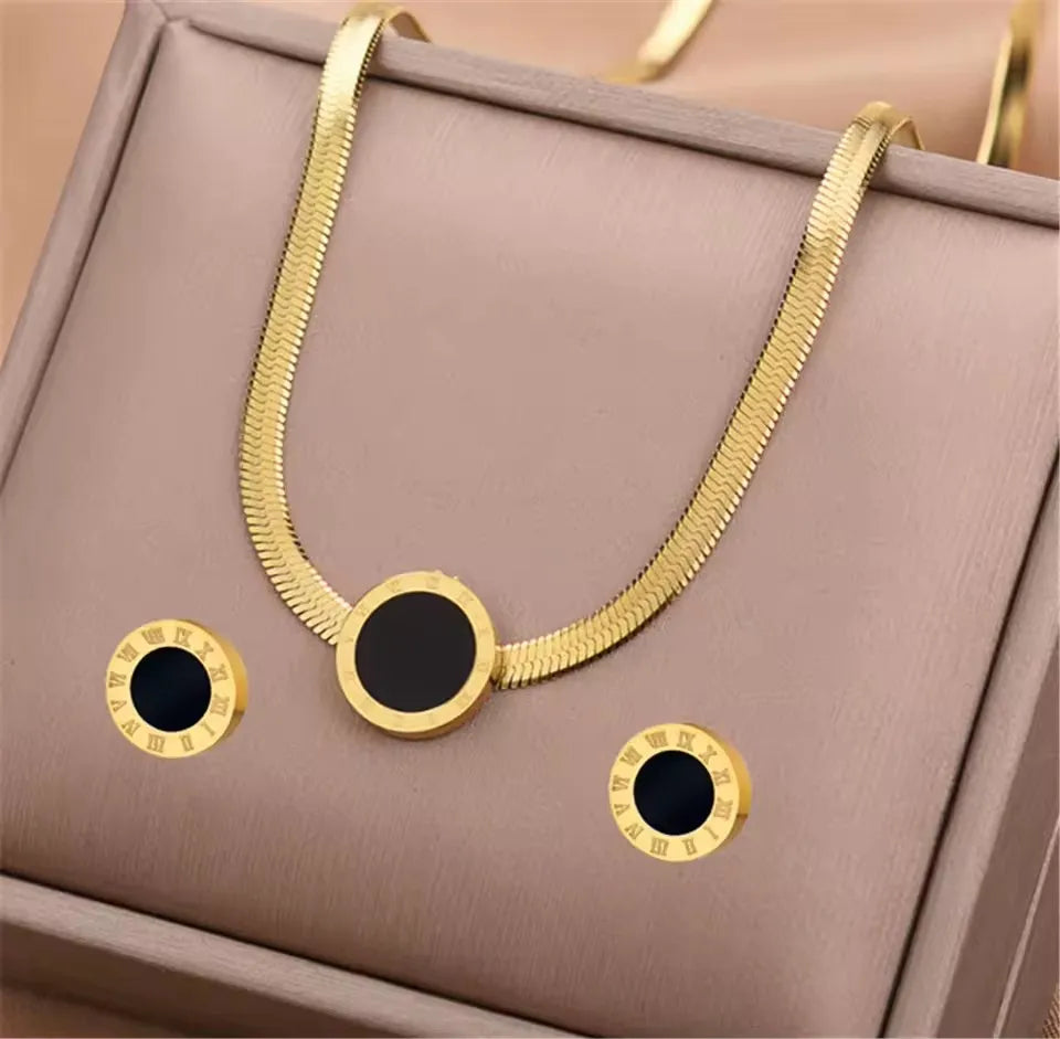 3pcs/set Stainless Steel Jewelry Set