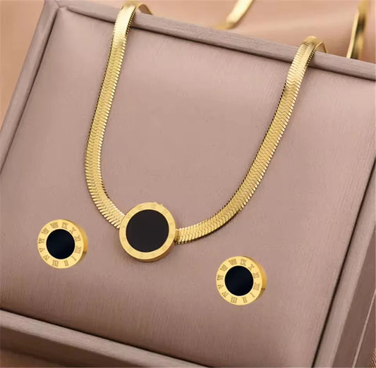 3pcs/set Stainless Steel Jewelry Set