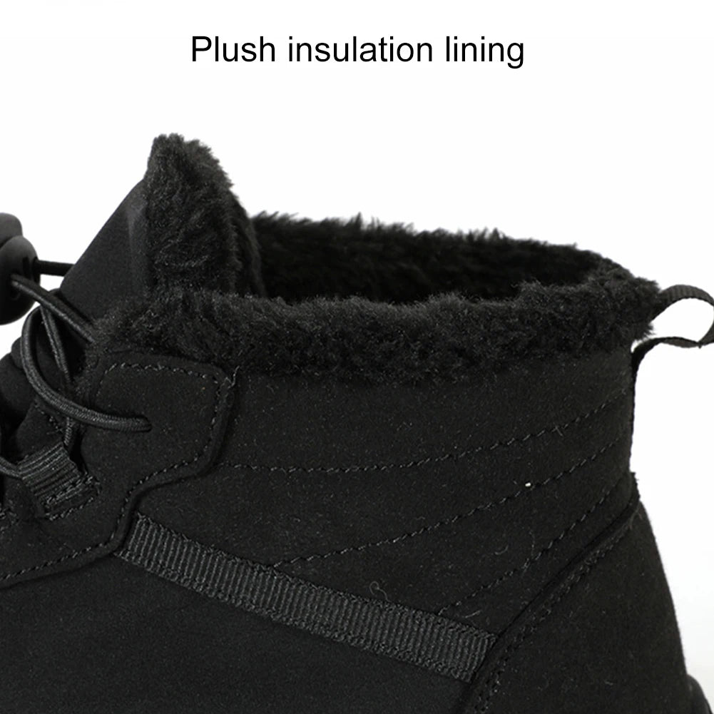 Women Men Winter Booties Warm Outdoor Work Shoes Anti-Slip