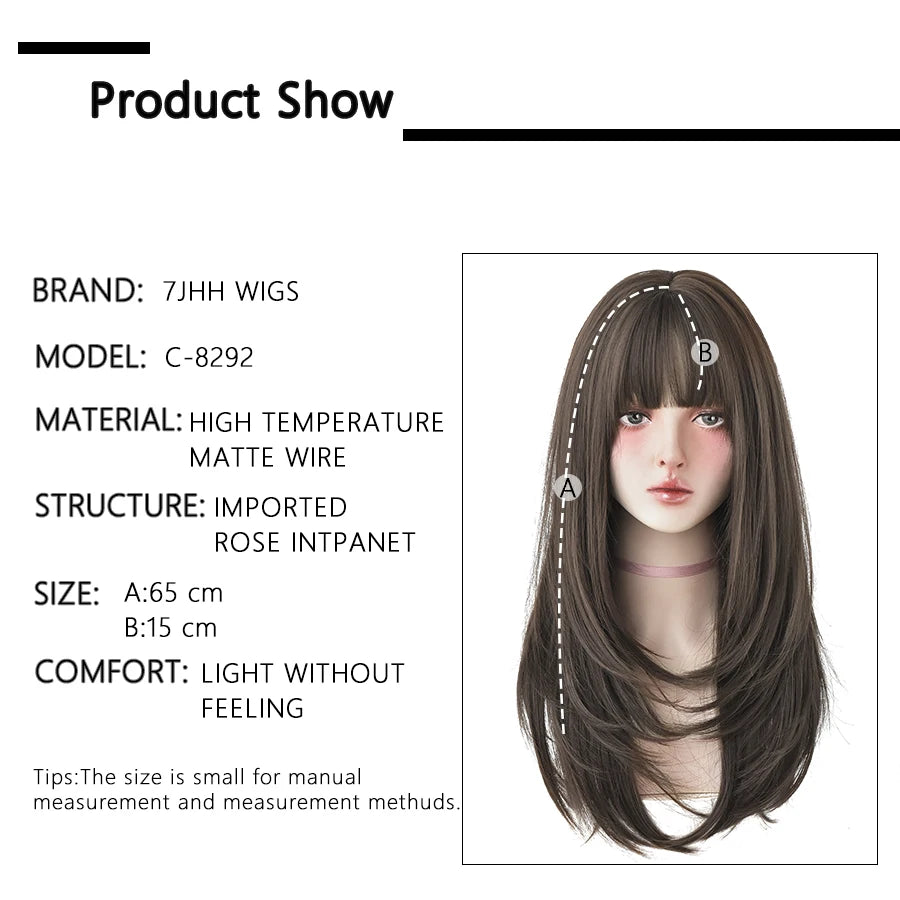 Long Wavy Synthetic Black Wigs For Women