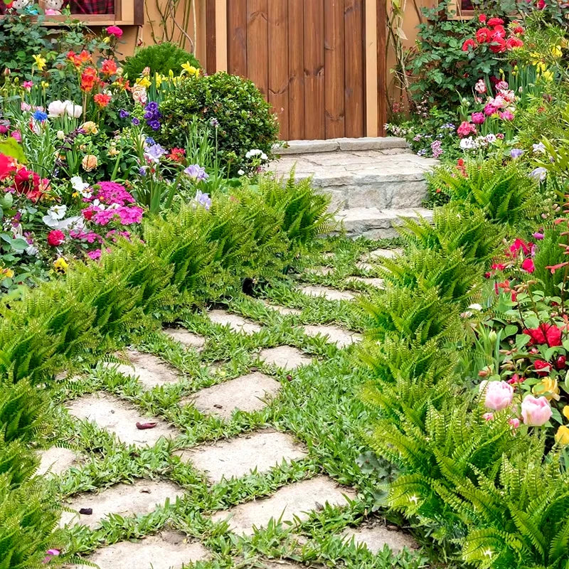 Plants Artificial Ferns Green Leaves