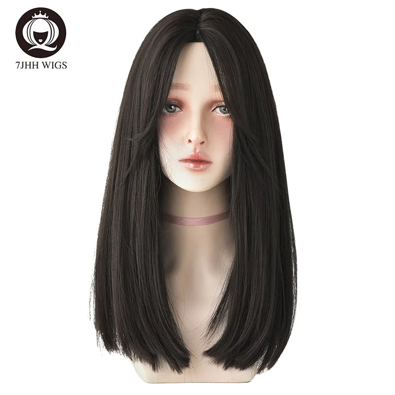 Long Wavy Synthetic Black Wigs For Women