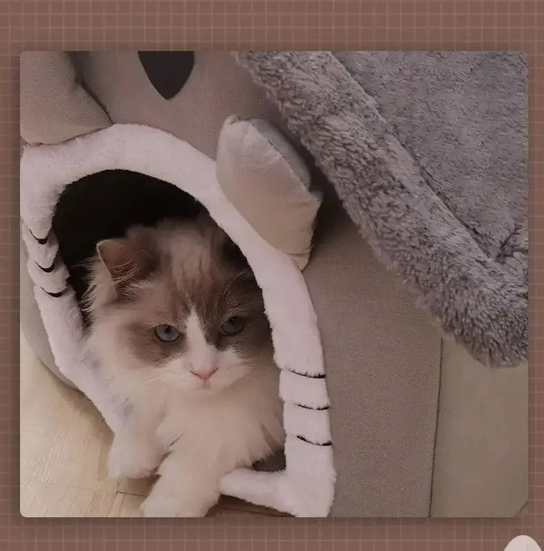 All Seasons Warm Washable Cat Dog House Indoor Soft Removable Cushion