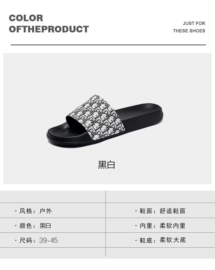 Men's Slippers Beach Slippers Slip-On Sandals-