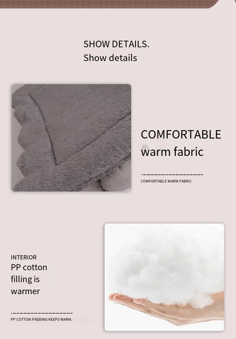 All Seasons Warm Washable Cat Dog House Indoor Soft Removable Cushion
