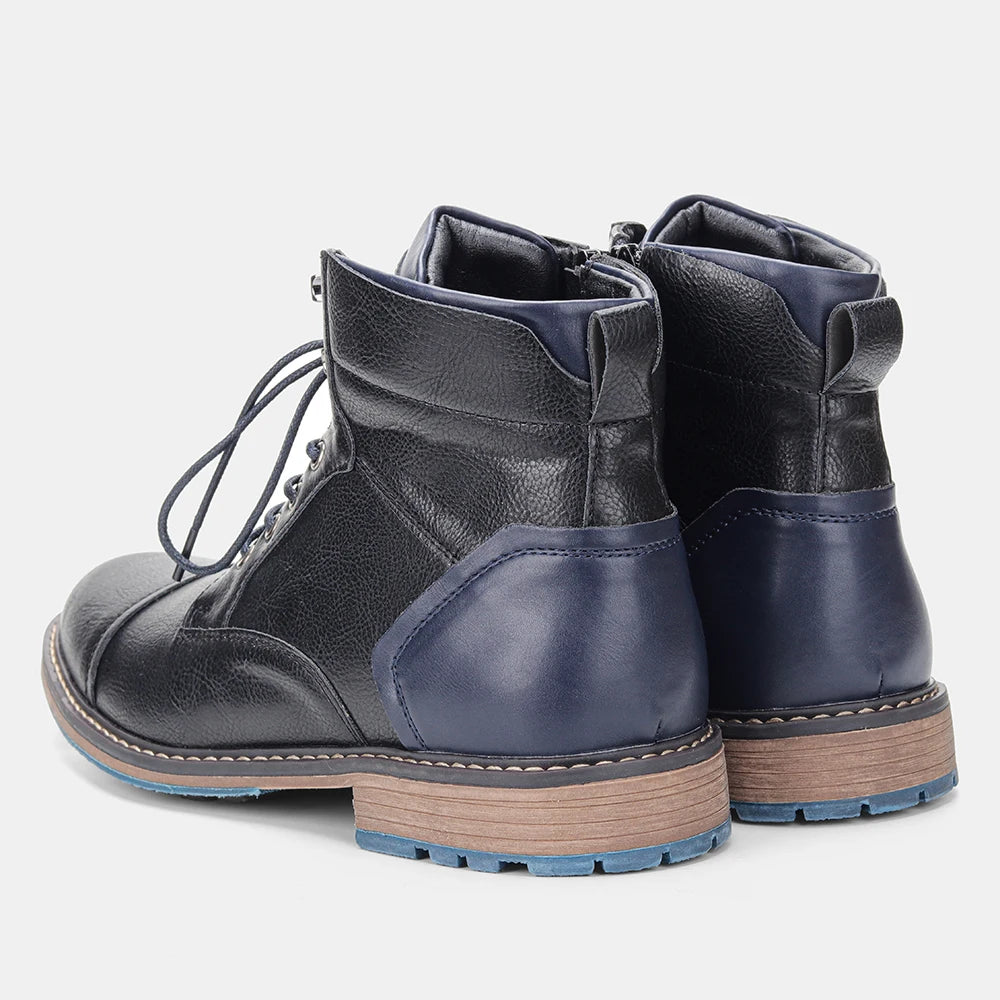 Retro Men Ankle Boots Casual  Men Boots