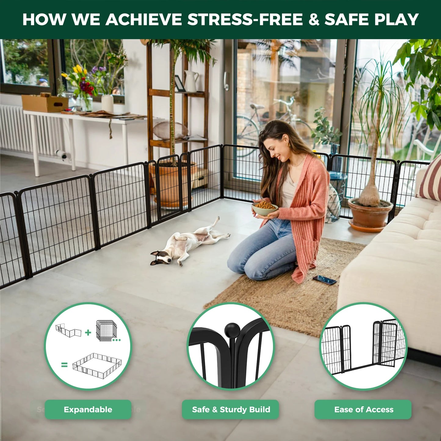 Homeplus Indoor Dog Playpen -