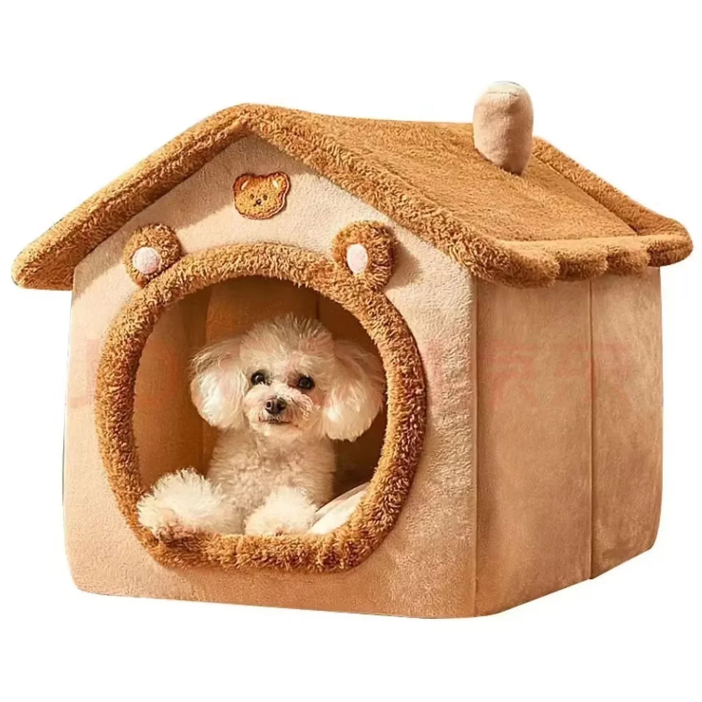 All Seasons Warm Washable Cat Dog House Indoor Soft Removable Cushion