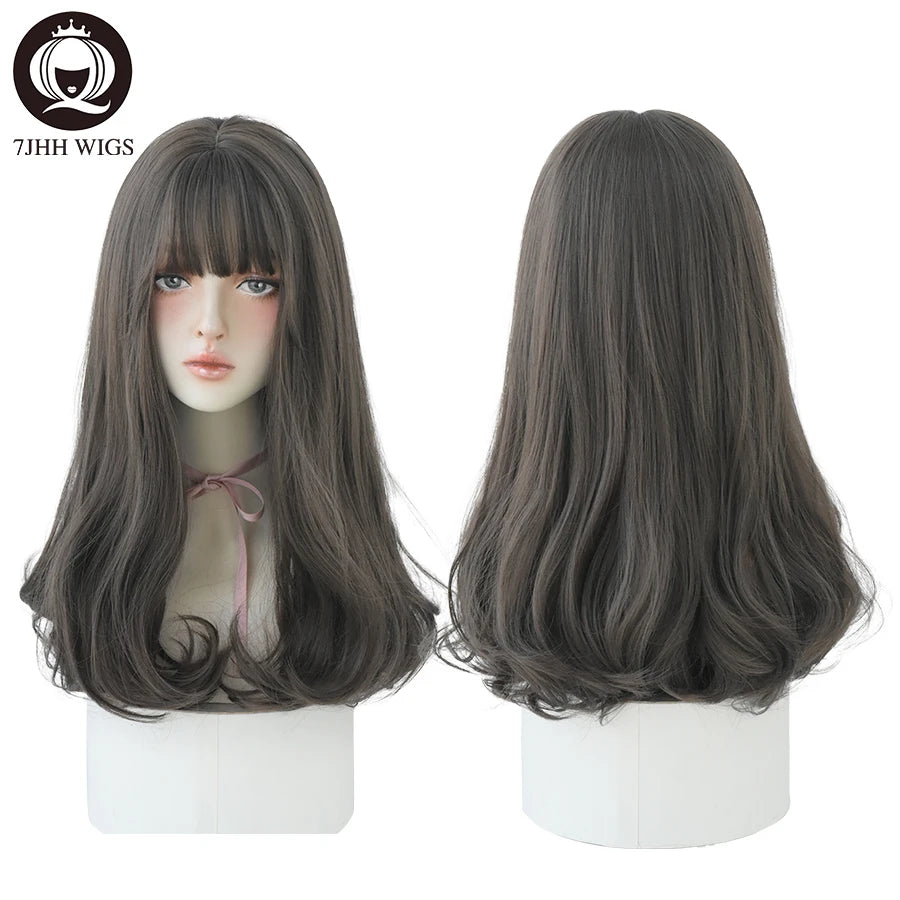 Long Wavy Synthetic Black Wigs For Women