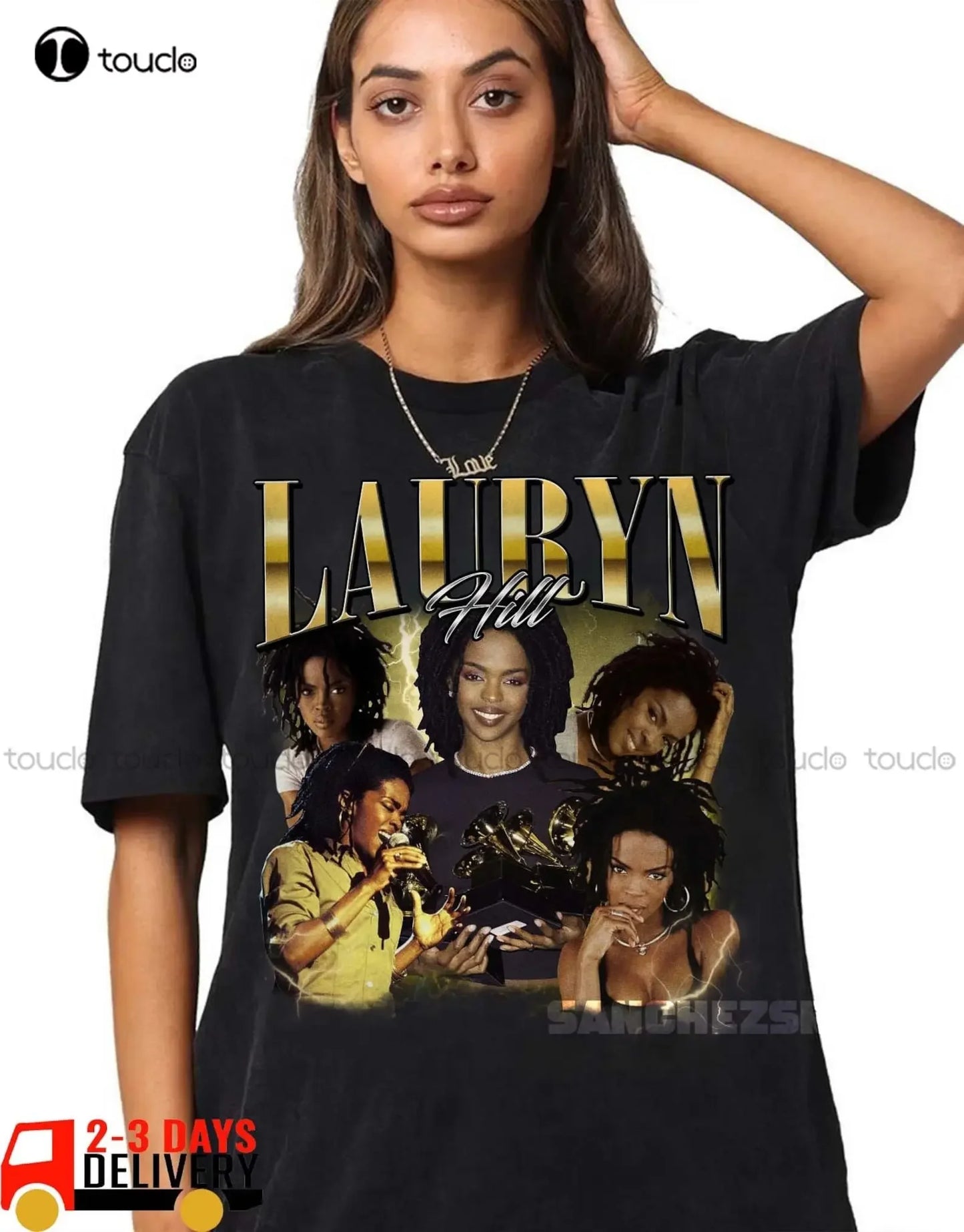 Lauryn Hill Vintage Washed T-Shirt Hiphop Rnb Rapper