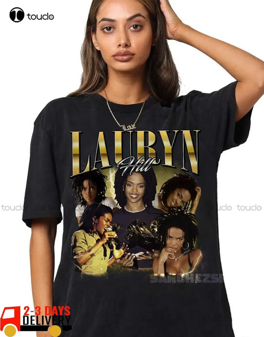 Lauryn Hill Vintage Washed T-Shirt Hiphop Rnb Rapper
