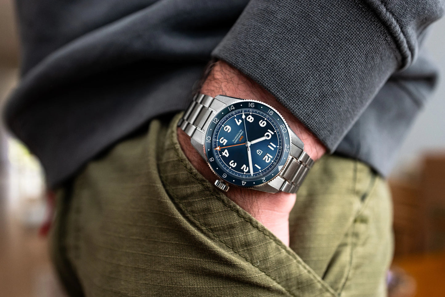 （Local delivery）PAGANI DESIGN 2025 New NH34 GMT Men's Automatic Mechanical Watch Stainless Steel Sapphire 20Bar C3 reloj hombre