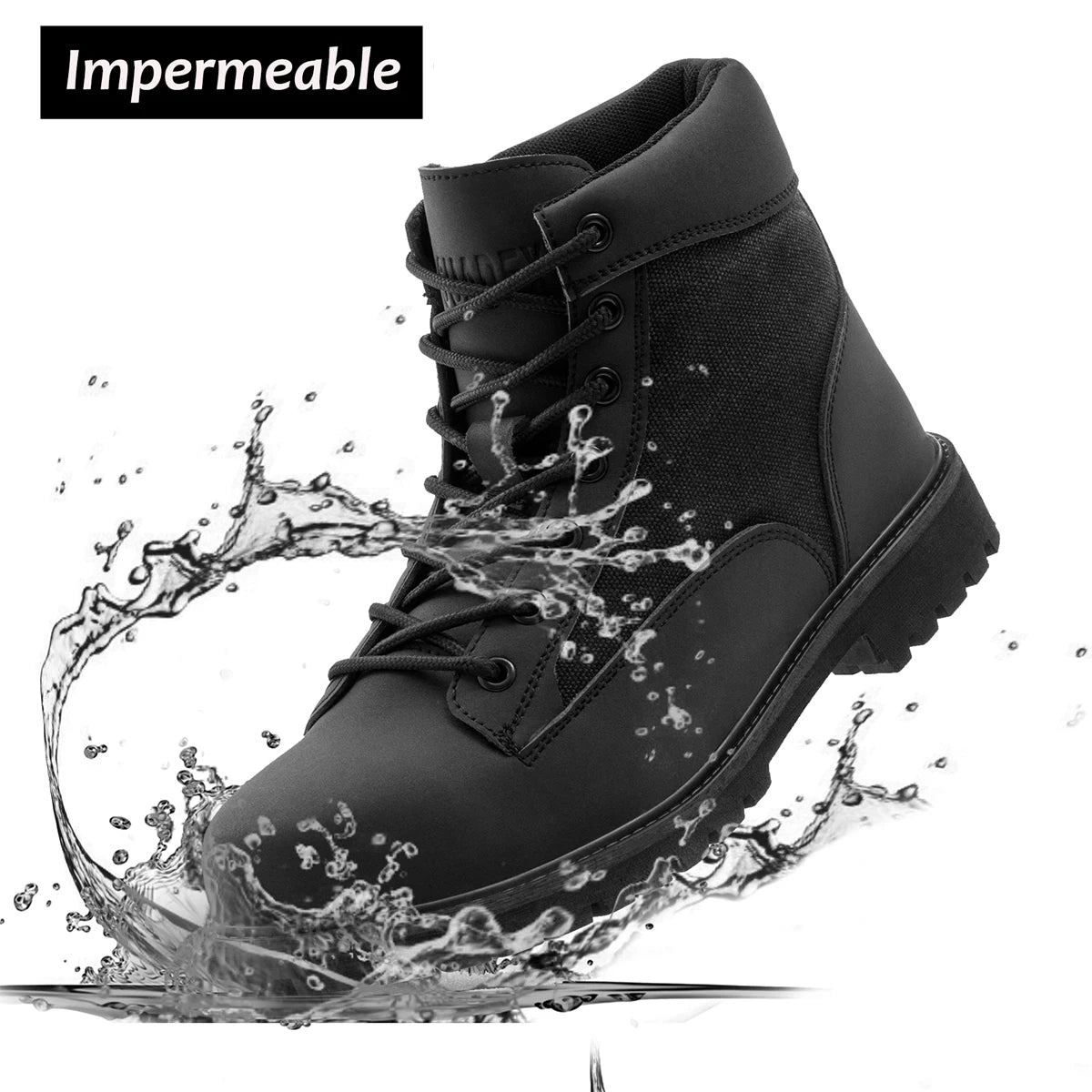SUADEX Steel Toe Boots for Men Women Waterproof Indestructible Work Safety Boot